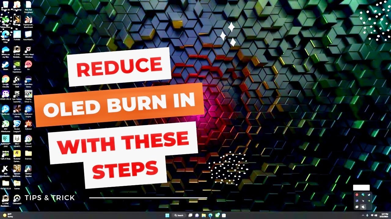 Предотвращение выгорания OLED-дисплеев с помощью Windows