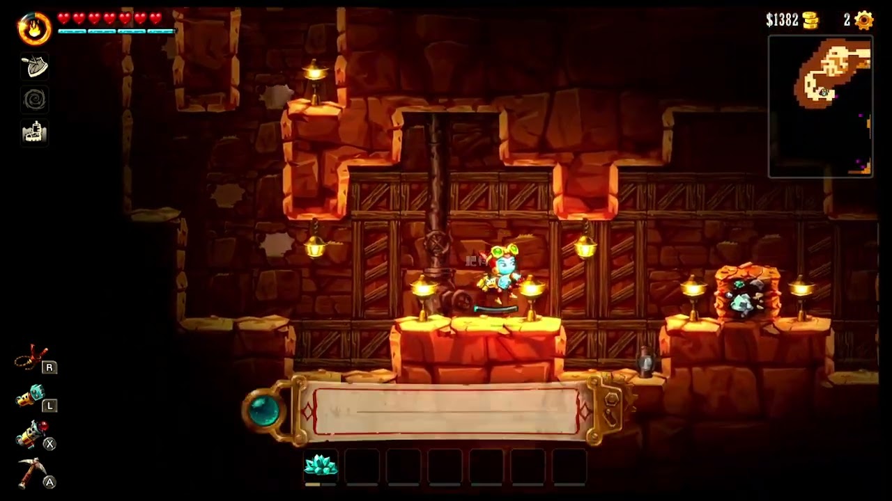 スチームワールドディグ２攻略 アルケア入ってすぐシークレット