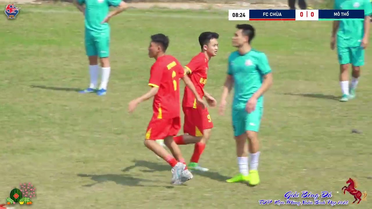 🏆  Giải Bóng Đá TDP Kẹm Mở Rộng Mừng Xuân Bính Ngọ Năm 2026.⚔️FC Chùa - FC Mỏ.