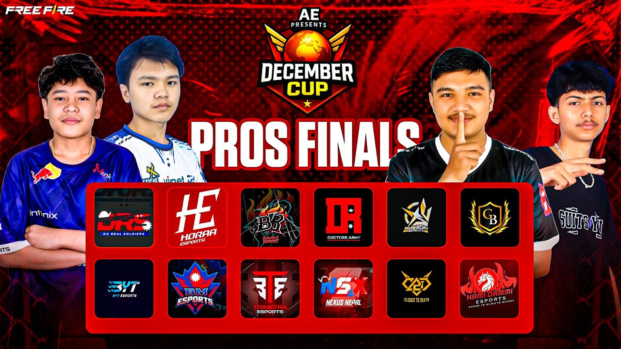 [LIVE] DECEMBER CUP PRO STAGE FINALS || TOP 6 CLASH WITH UDG ||FT.HORAA DRS DR BYT BB GB......