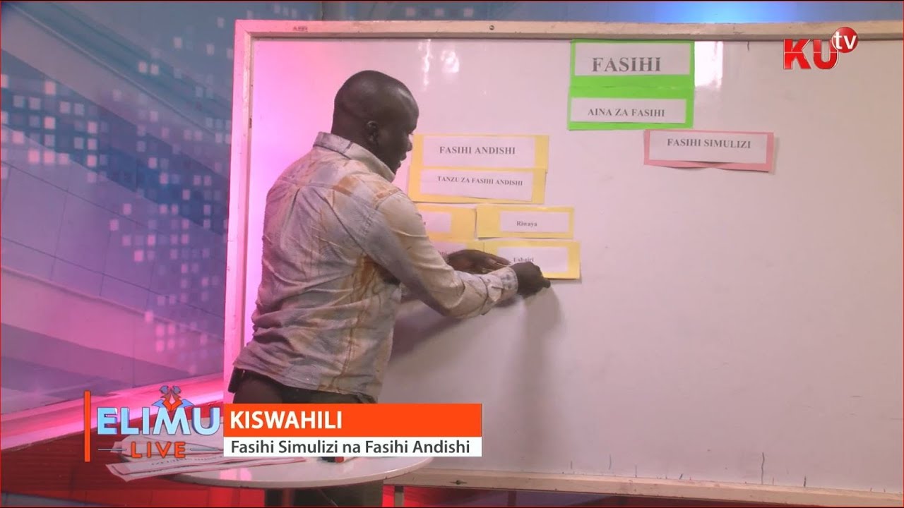 Fasihi Simulizi na Fasihi Andishi || Kiswahili || Elimu Live