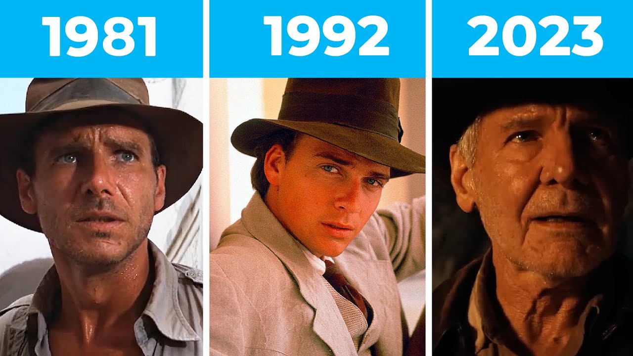 Evolutio of Indiana Jones in Movies & TV | 1981-2023