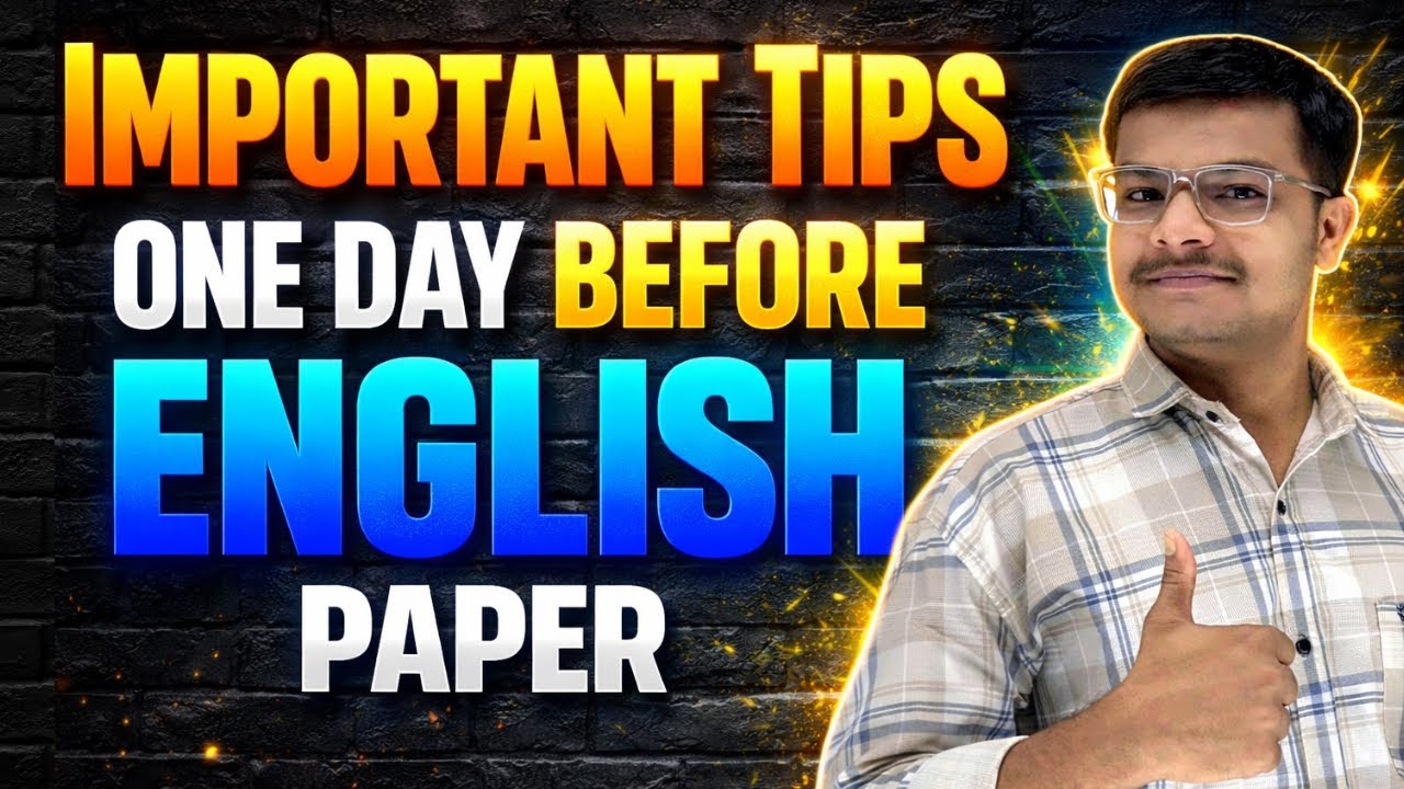 Important Tips For HSC Board English Paper | One Day Left For English Paper | Strategy For English