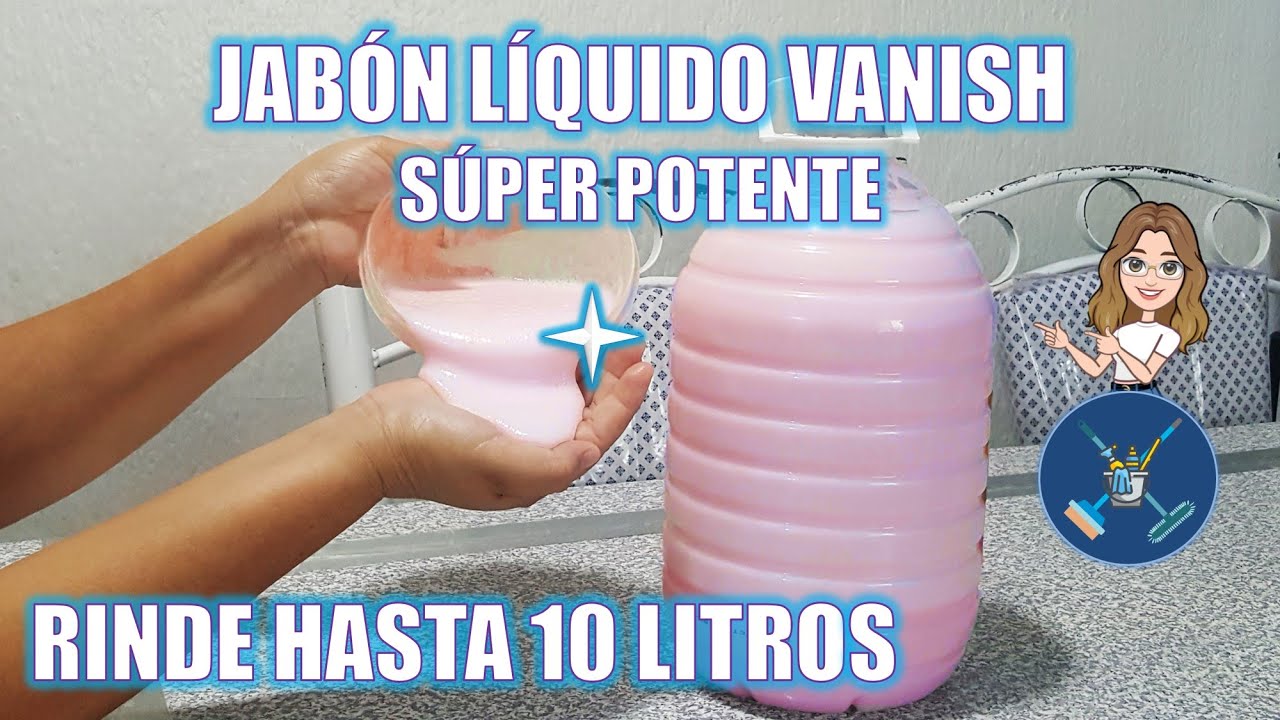 Jabón líquido VANISH - Rinde hasta 10 litros - Arranca las manchas más pegadas