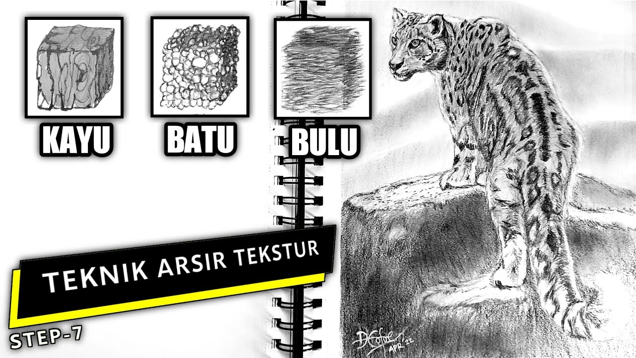 BAGAIMANA CARA MENGGAMBAR TEKSTUR MUDAH❓❓❓