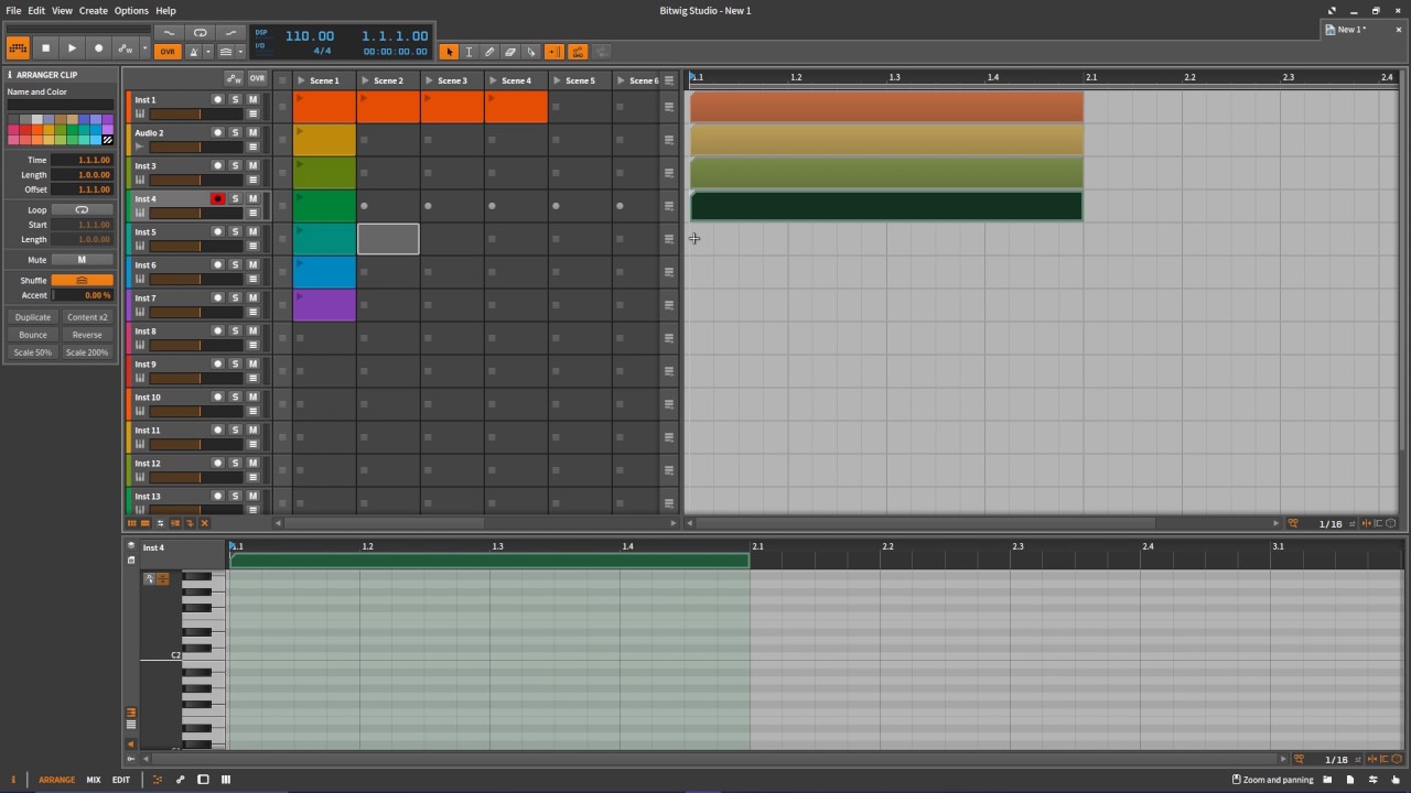 Bitwig Studio | Клип Лаунчер. Обзор 4.1