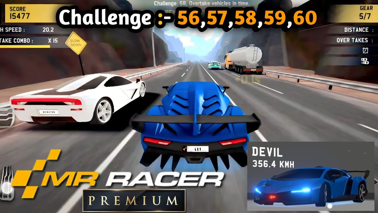 Car Racing Game | Challenge 56,57,58,59,60 | Mr Racer | Mr Racer : Premium Racing Game | Grv gaming