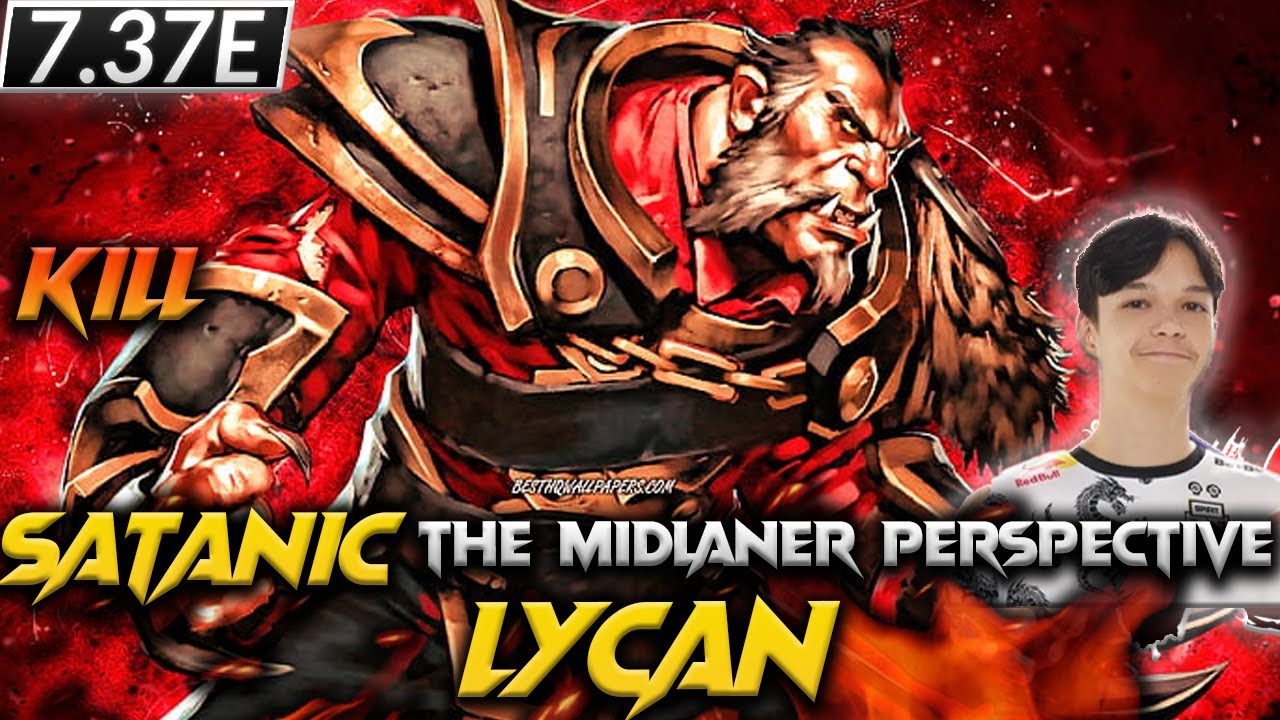 7.37E - Crazy Lycan the Hard Carry - Dota 2 Pro Full Gameplay K14 D0 A22 #satanic #lycan