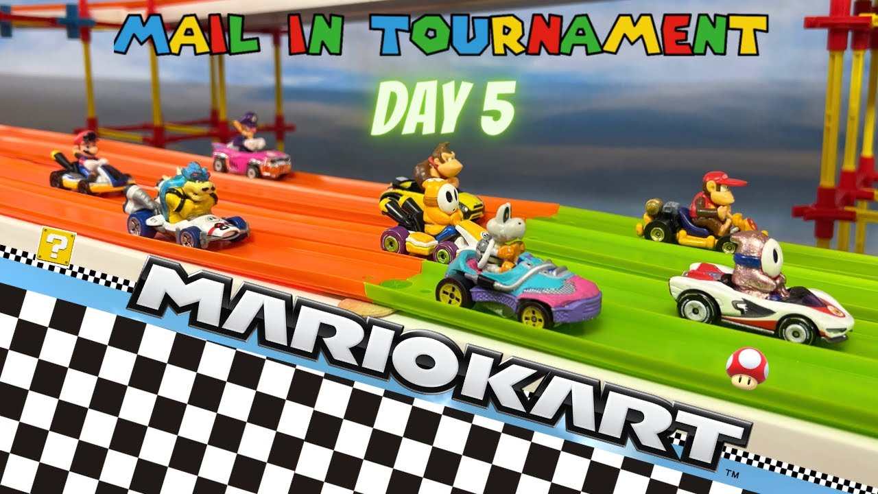 MARIO KARTS MAIL IN TOURNAMENT | DIECAST CARS RACING 5