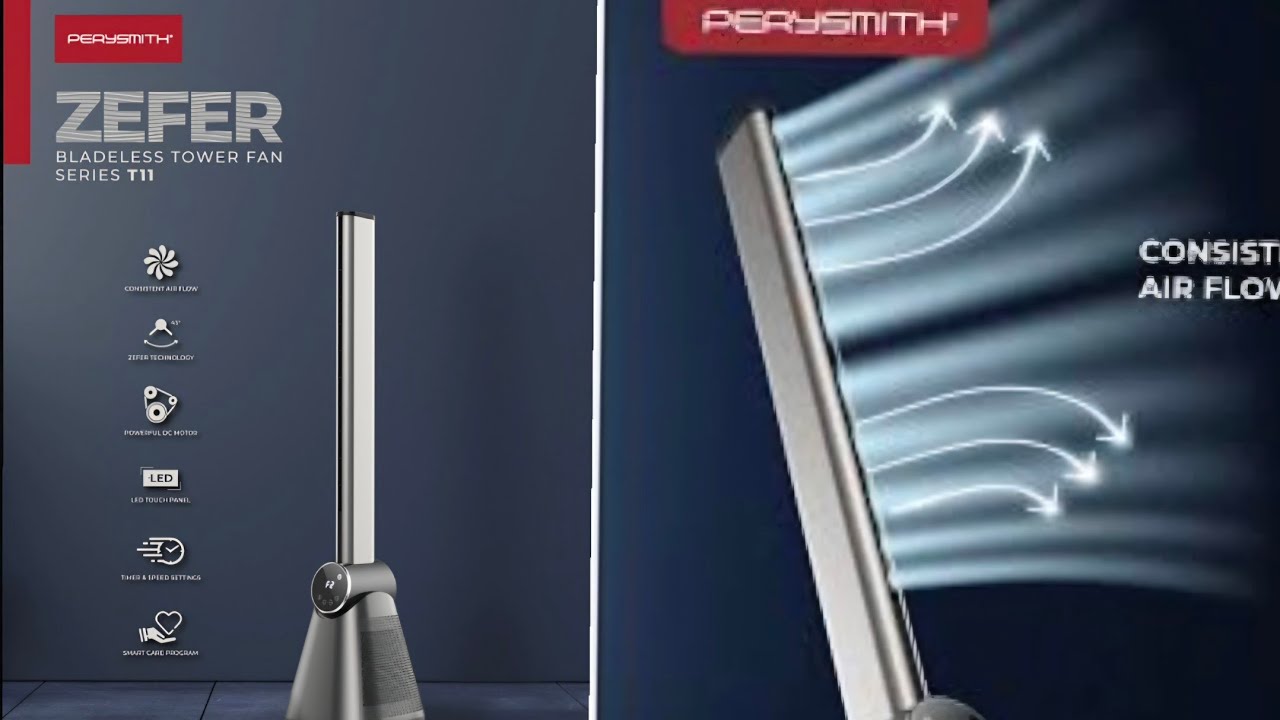 Безлопастной башенный вентилятор PerySmith – серия Zefer T11: распаковка/обзор от FE
