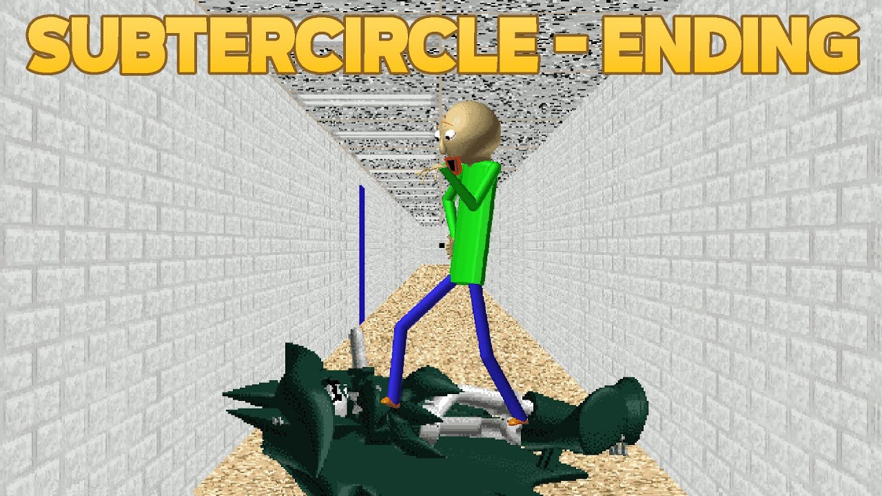 DEFEATED MISS CIRCLE! | Subtercircle - Ending [Baldi's Basics Mod]