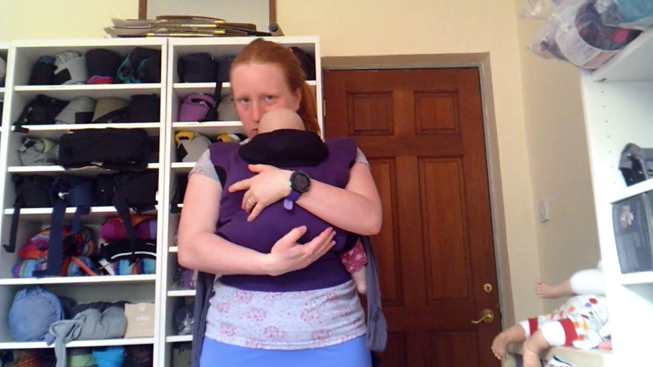 How To: Front Carry in a Caboo DX Go (preclipped chest strap)