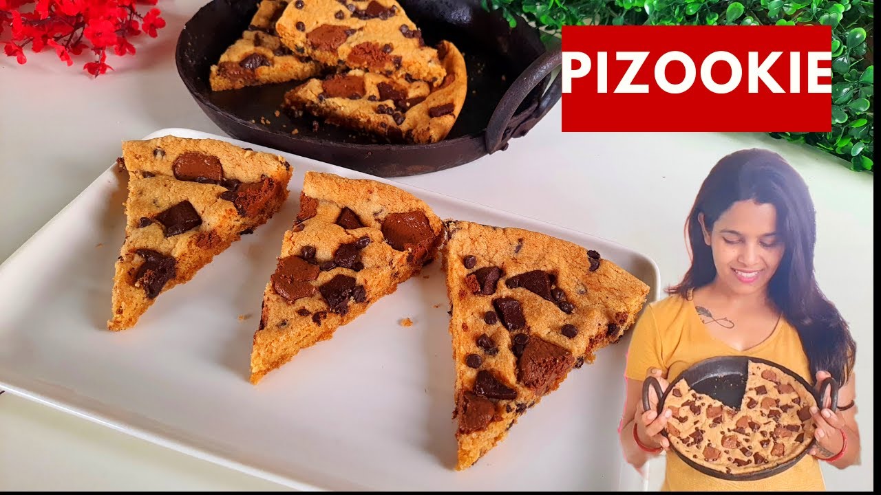PIZOOKIE |EGGLESS PIZOOKIE | CHOCOLATE CHUNK PIZOOKIE |HOW TO MAKE PIZOOKIE | PIZOOKIE KAISE BANAEIN