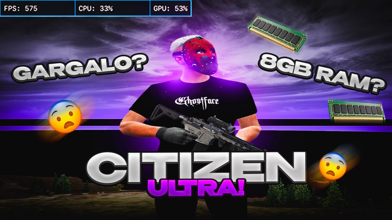 A MELHOR CITIZEN pra PC FRACO DO FIVEM! 💀 +FPS 8GB RAM!
