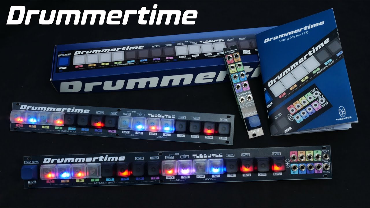 Drummertime - 1U drum sequencer with performance features