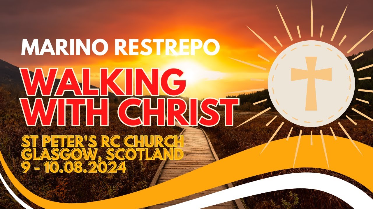 Walking with Chirst by Marino Restrepo. Glasgow, Scotland. 9 - 10.08.2024