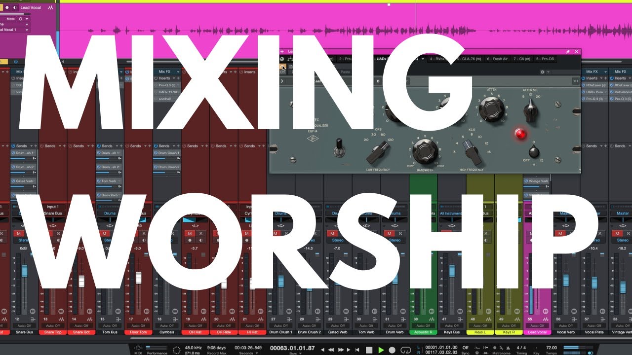 How to mix a worship song recorded in a coffee shop