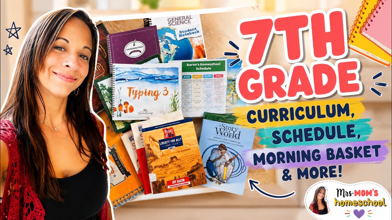 Unveiling our 7th Grade Homeschool Curriculum Choices 2023-2024