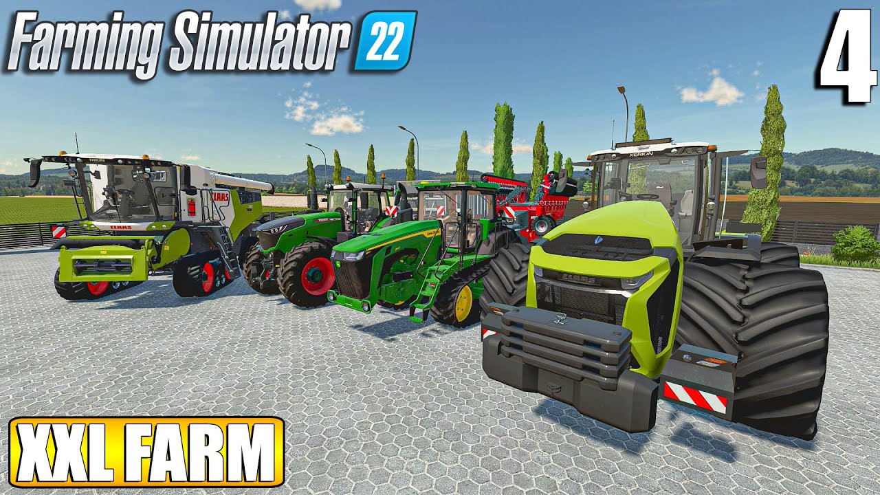 I UPGRADED THE FARM WITH NEW EQUIPMENT | The XXL FARM - Timelapse #4 | Farming Simulator 22