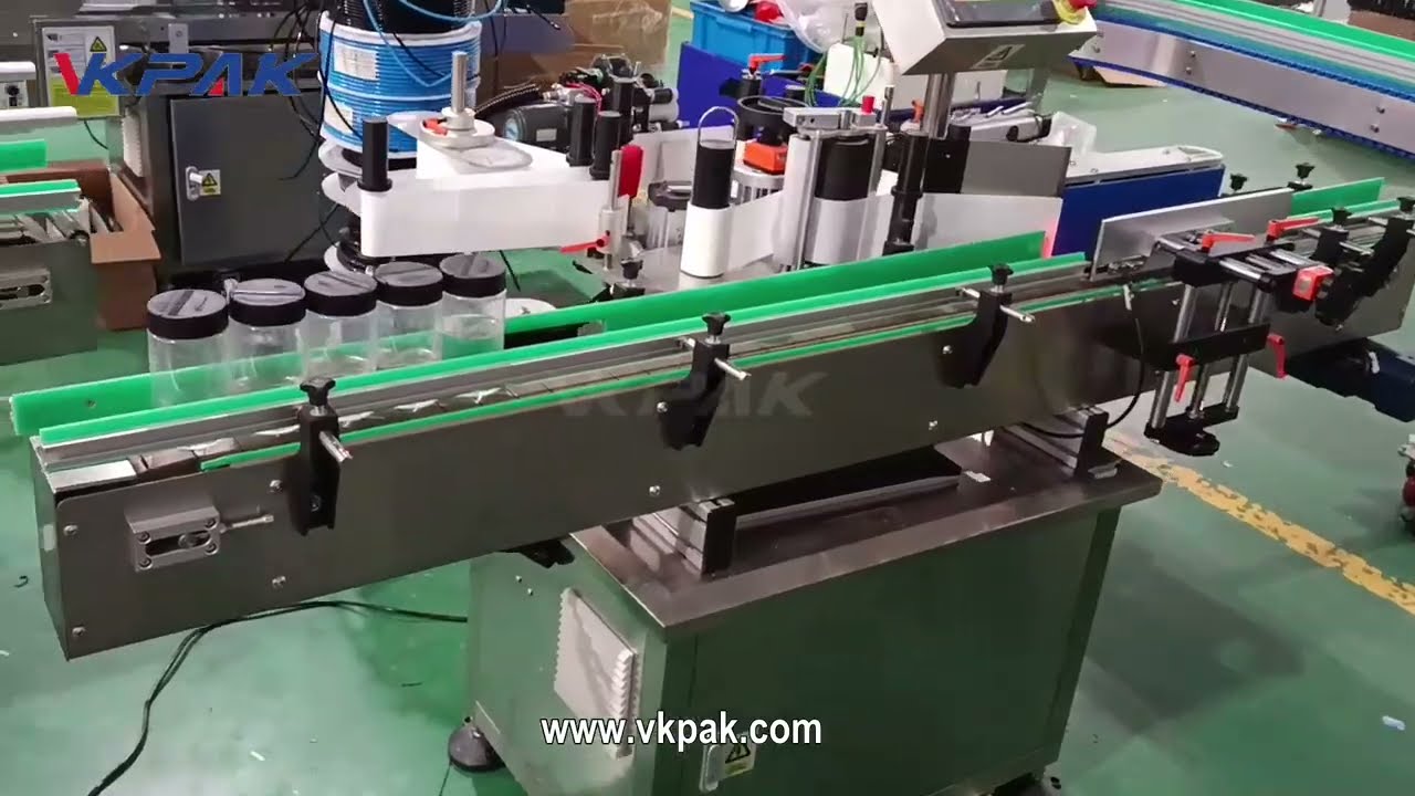 Round Jar Labeling Machine With Date Coder