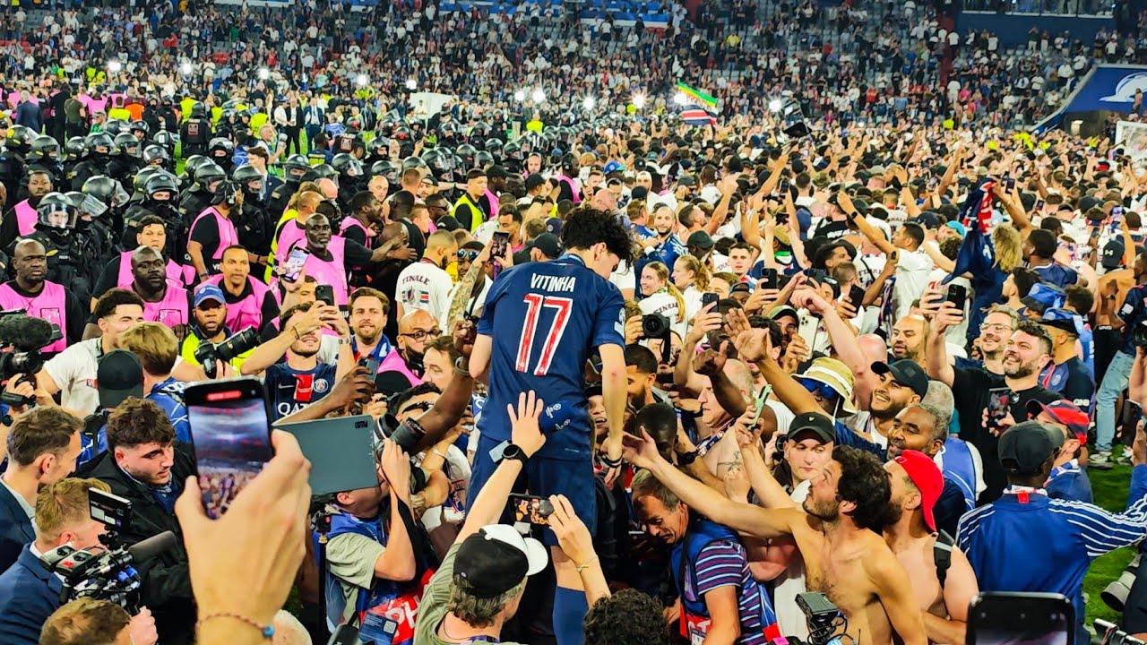 🏆✨ PSG fans pitch invasion | Champions League Final Munich 2025 | Paris vs. Inter