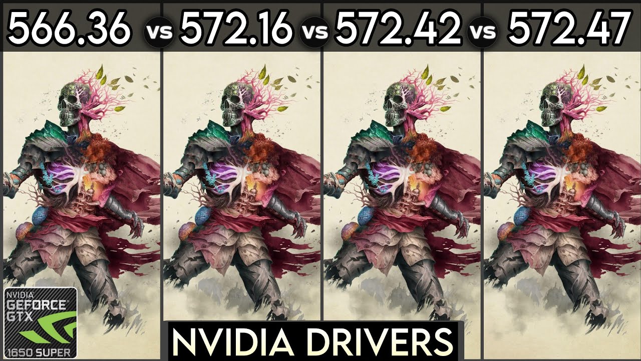 Nvidia Drivers (V 566.36 vs V 572.16 vs V 572.42 vs V 572.47) - Test In 6 Games - ft. GTX 1650 Super