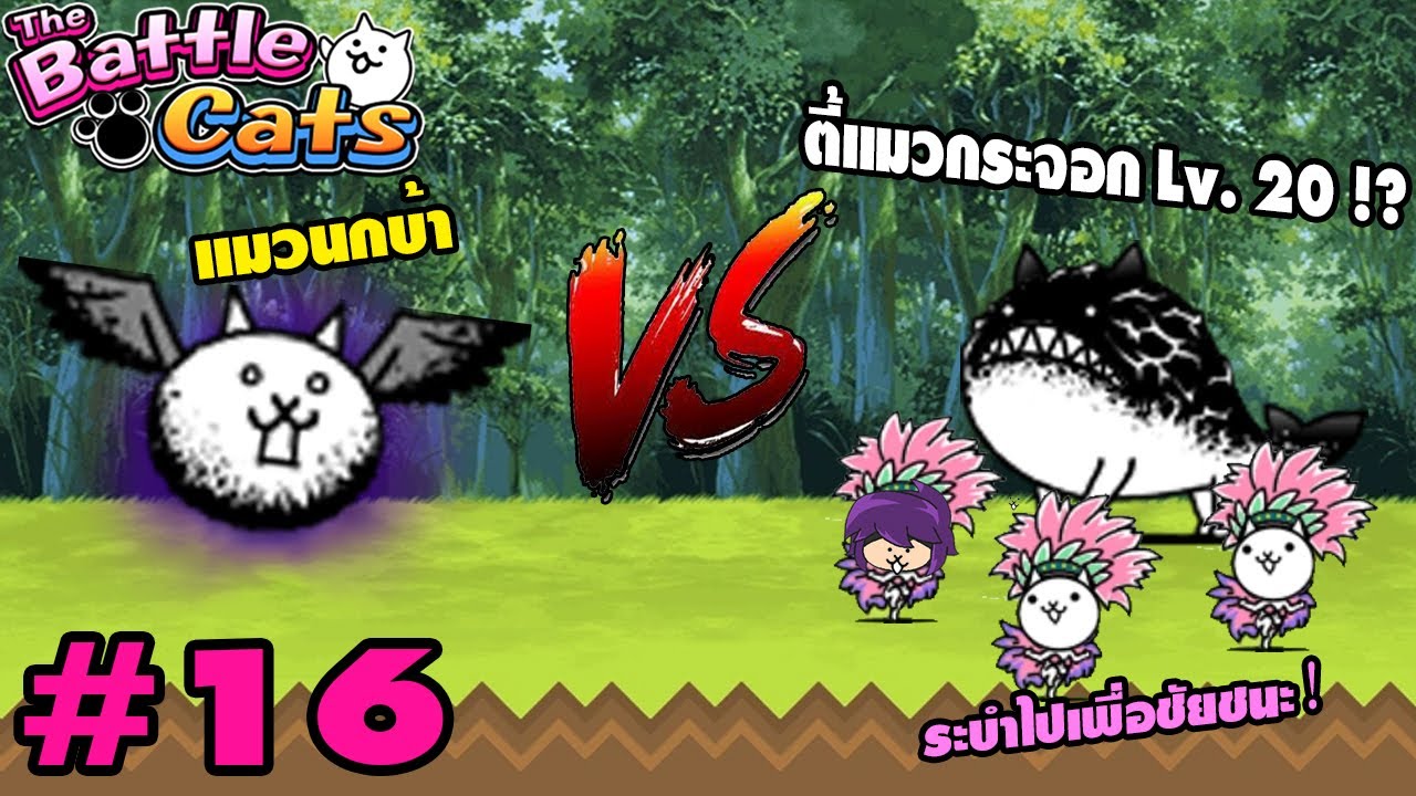 Crazed Bird แมวนกบ้า ปะทะ ตี้แมวกระจอก LV.20 ของผม | Battle Cats #16