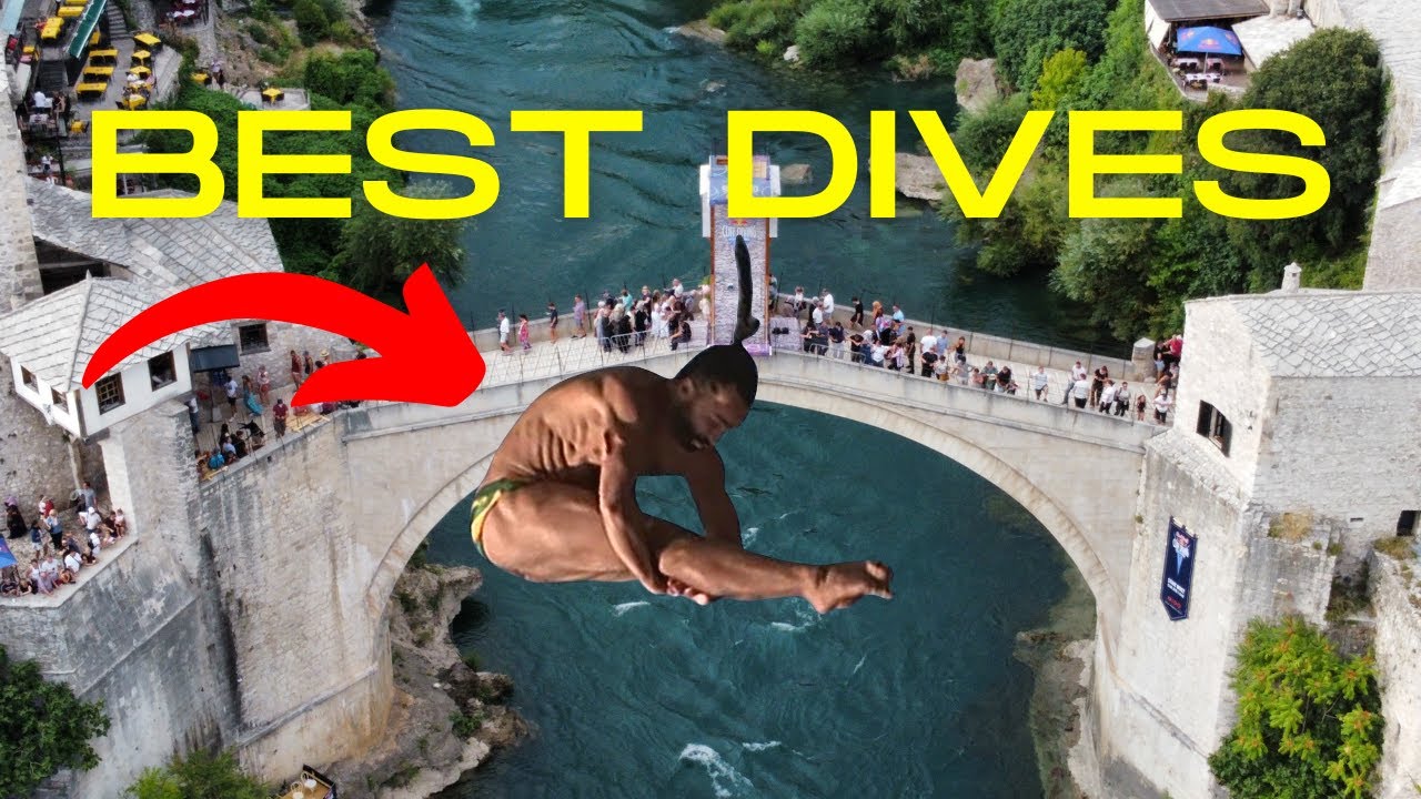 Watch the Red Bull Cliff Diving World Series BEST DIVES from Mostar, Bosnia-Herzegovina!