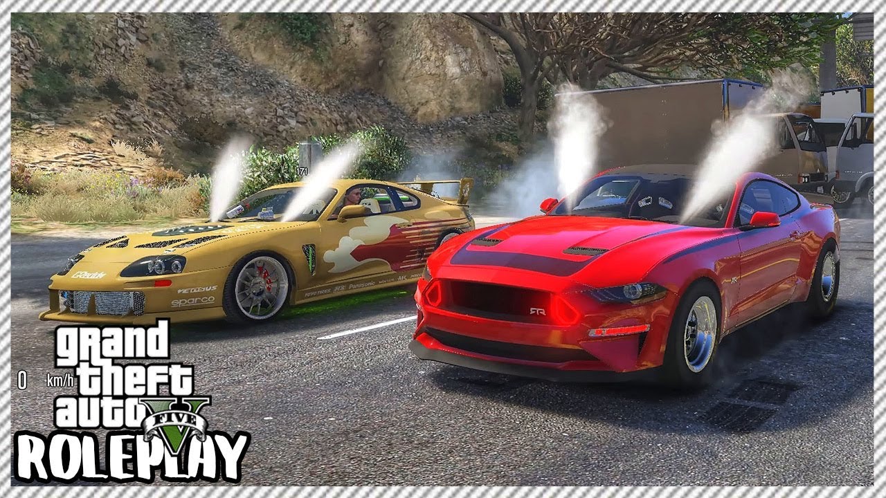 GTA 5 Roleplay - Shut Down High Way Drag Racing Monster Mustang | RedlineRP #246