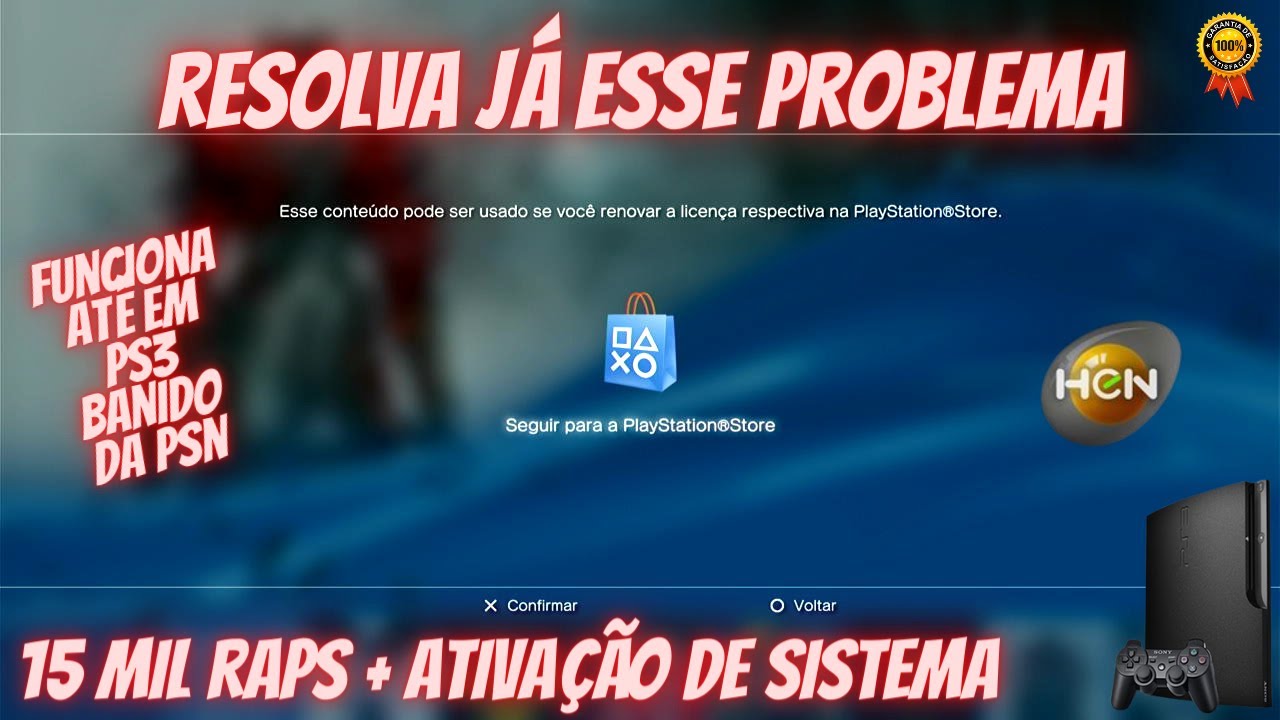 COMO INSTALAR AS LICENÇAS E ATIVAR SISTEMA  PS3 HEN/CFW NOVO MÉTODO