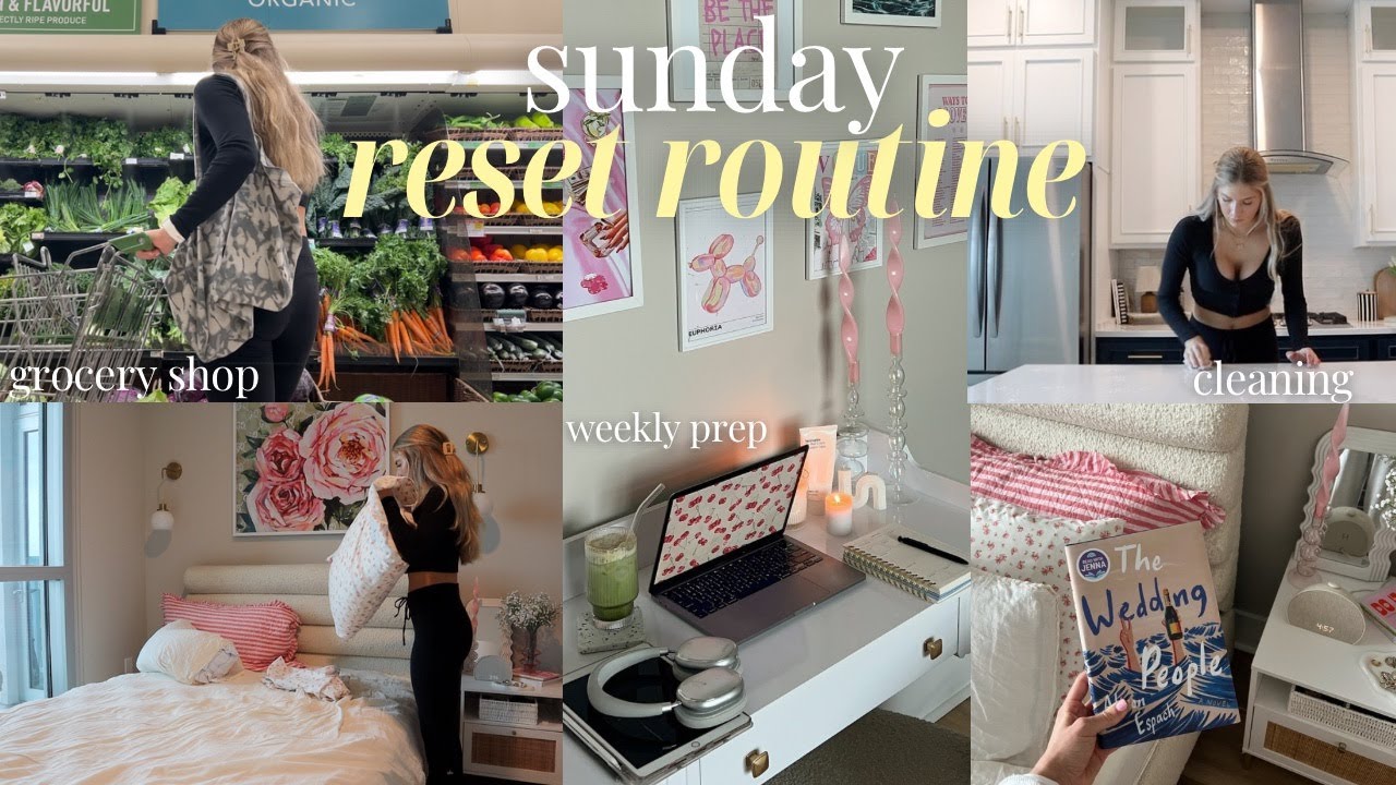 SUNDAY RESET ROUTINE! (grocery shopping, cleaning, getting organized for the week)