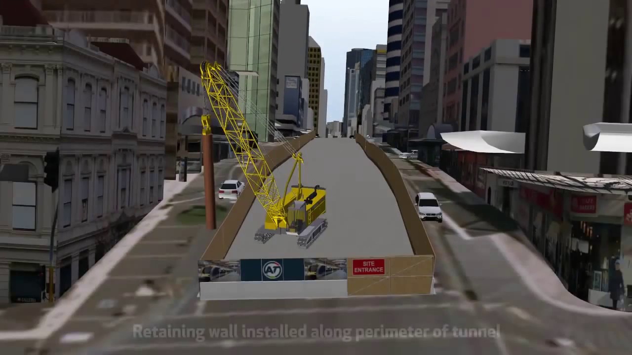 Albert St Cut and Cover Construction Process