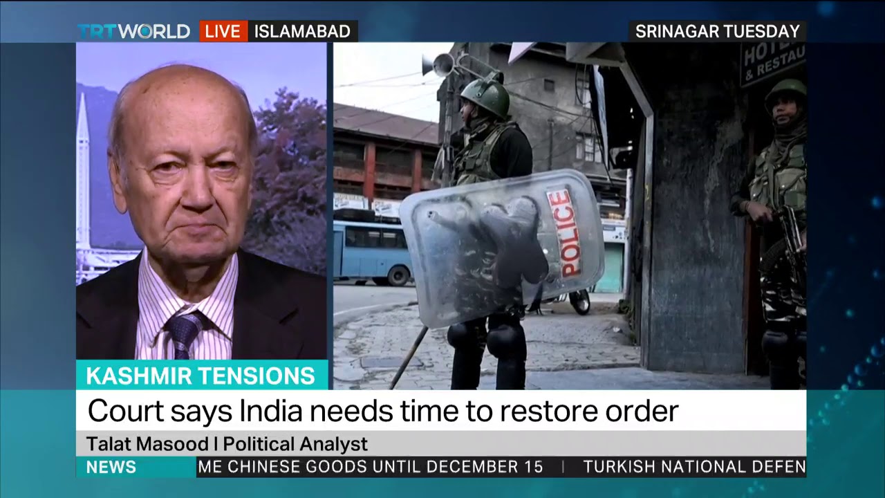 Kashmir Tensions: Interview with Talat Masood