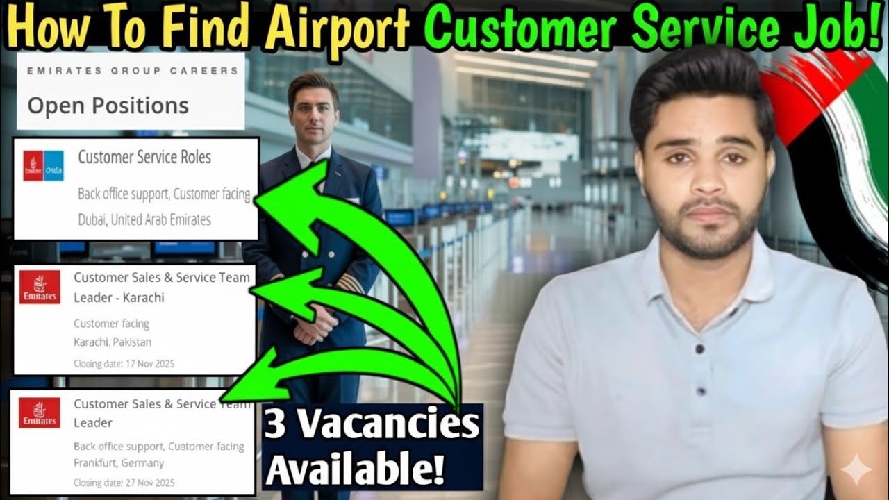 Dubai Airport Customer Service Jobs | Emirates Group Careers | Dubai Jobs 2025