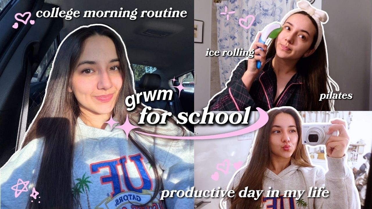 grwm: 5:30AM PRODUCTIVE SCHOOL MORNING ROUTINE + pilates + whats in my bag