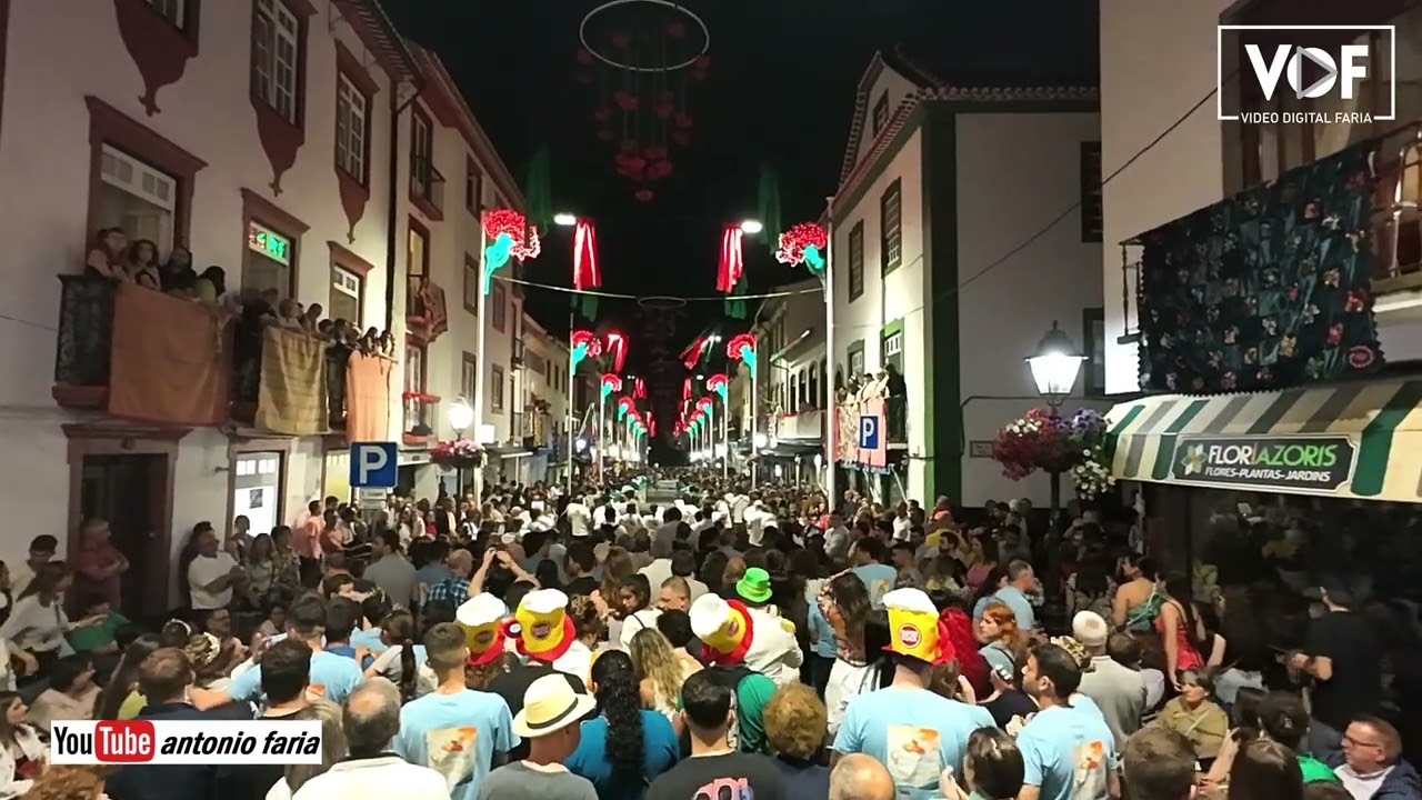 Mar de gente, Rua São João Sanjoaninas 2024 Ilha Terceira