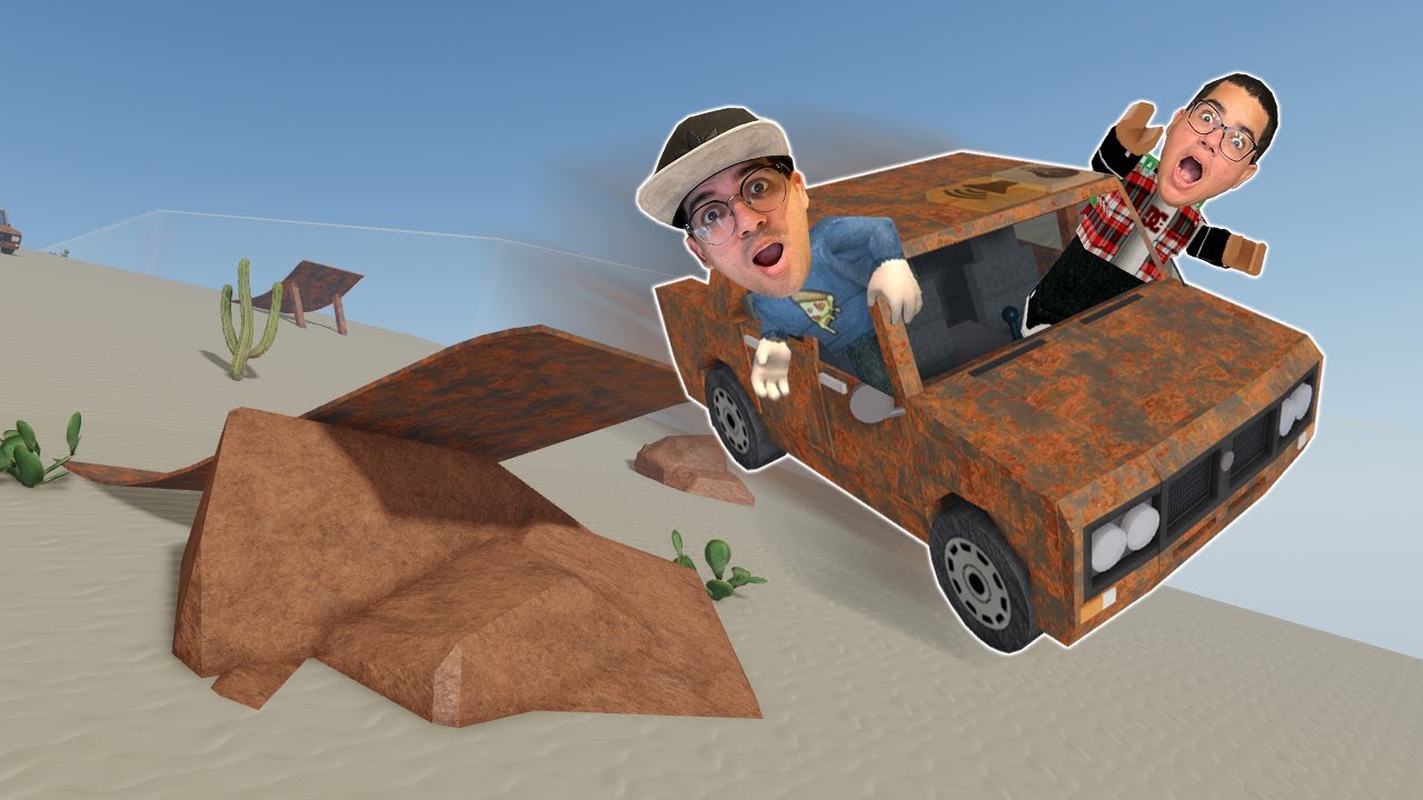 USAMOS O CARRO ENFERRUJADO PARA DESCER A MONTANHA GIGANTE COM ARMADILHAS - Drive Cars Down A Hill!