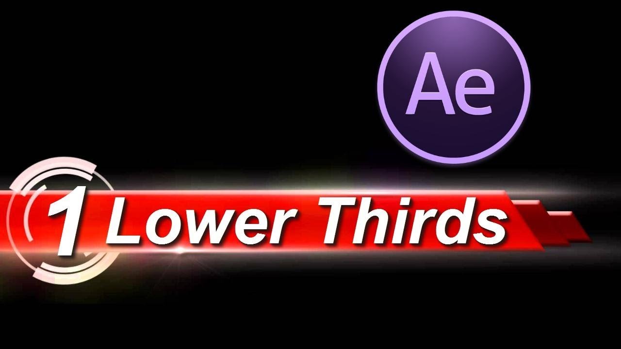 Lower Thirds (плашки) в After Effects для оформления видео, создание анимированной графики - урок №1