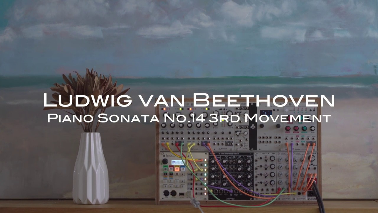 Beethoven - Moonlight Sonata 3rd Movement  on Modular Synthesizer