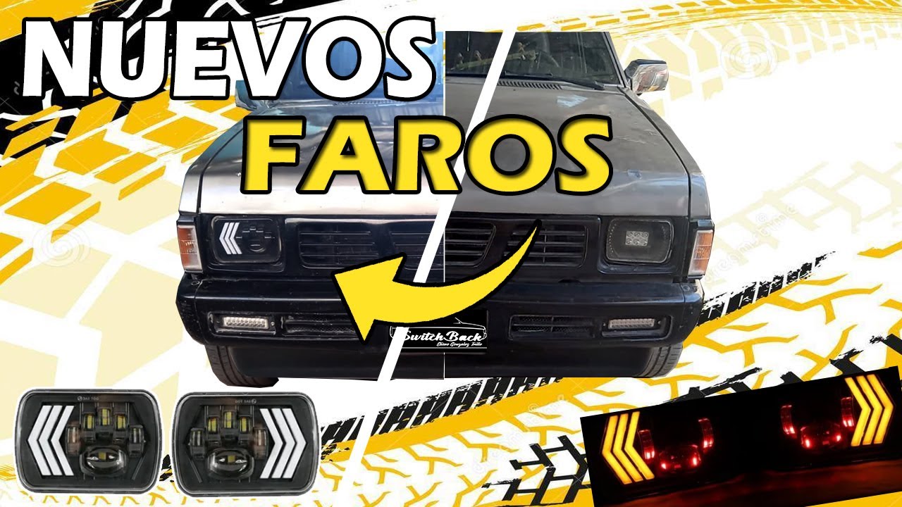 NUEVAS LUCES DELANTERAS│NISSAN D21│HARDBODY│QUEDARON INCREIBLE