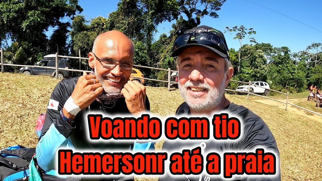Voando com o tio Hemersonr até a praia de Jaconé