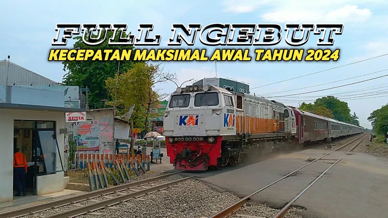 FULL NGEBUT 2024 || HUNTING KERETA API NGEBUT PARAH DI JALUR LURUS SEBELAH TIMUR STASIUN KARAWANG