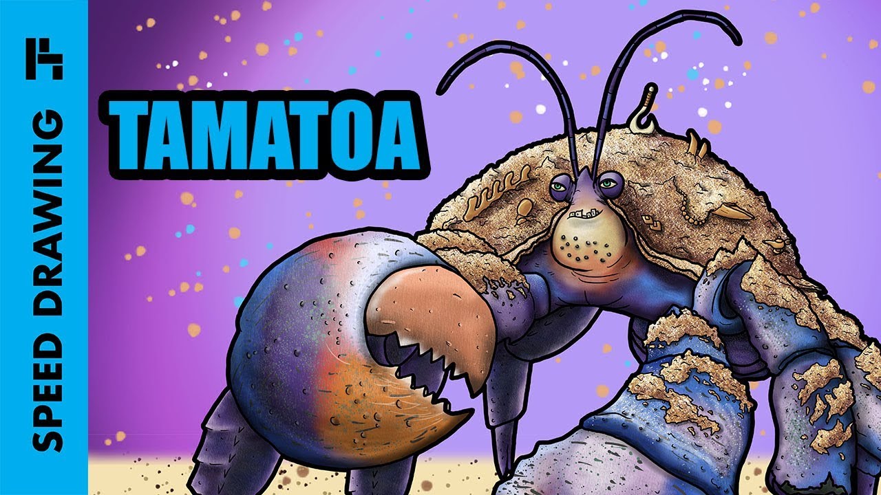 Drawing TAMATOA (Moana)