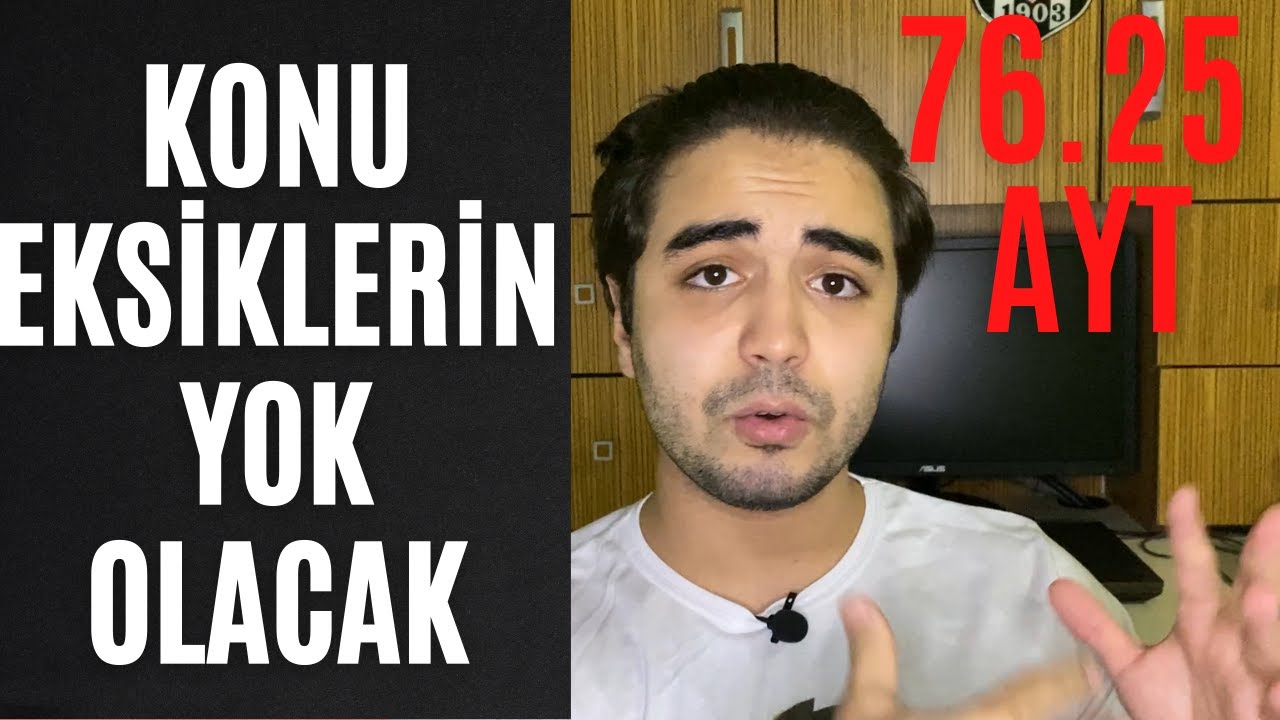 Tüm Konu Eksiklerini Noktalıyoruz ! YKS Son Düzlükte Kullanabileceğin Bir Program