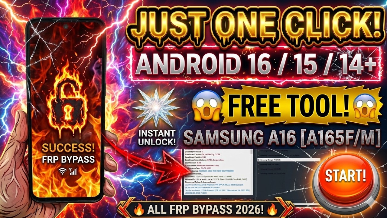 🔥 Samsung A16 (A165F) FRP Bypass Android 16 | New Method 2026