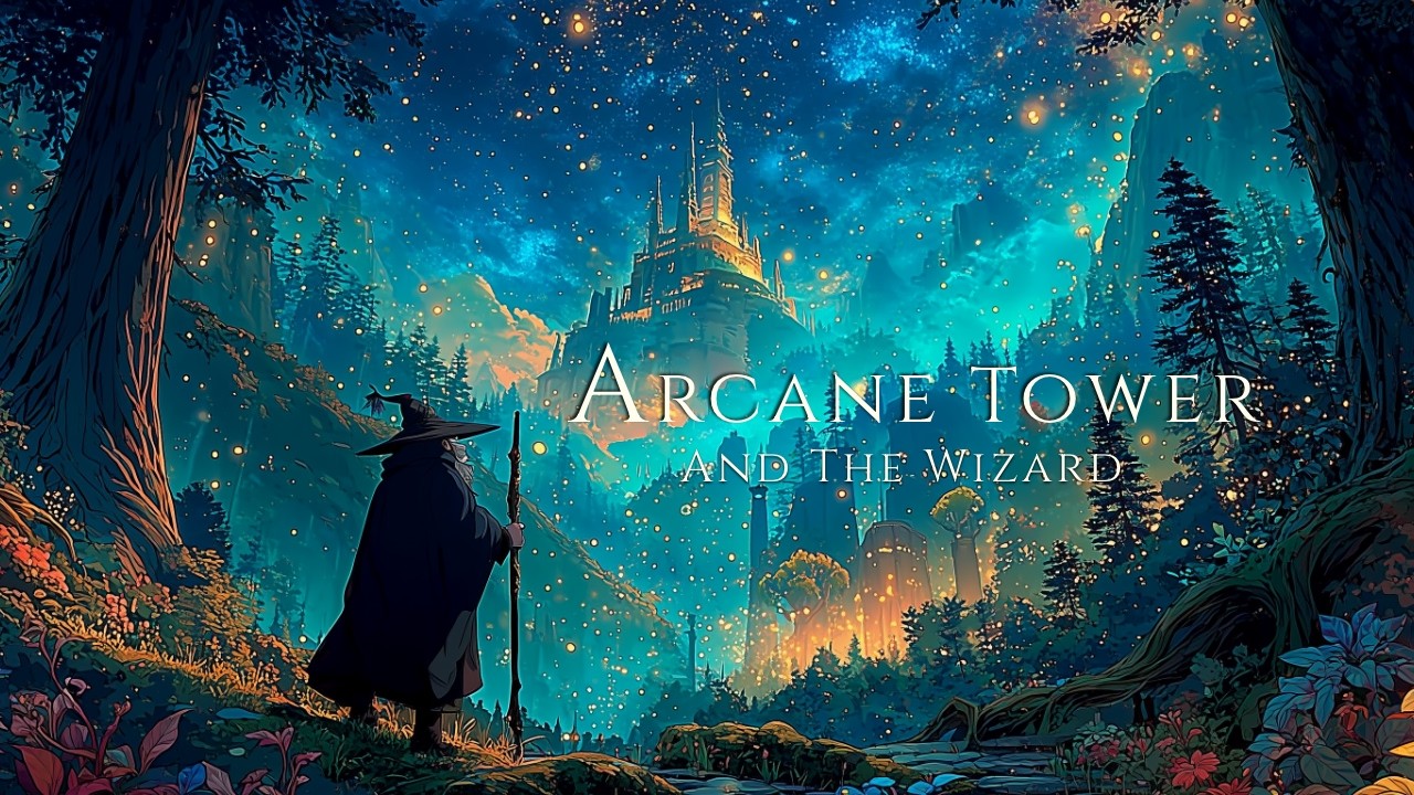 Sacred Star-Charts & the Wizard's Spire | Soft Fantasy Medieval Music for Focus & Study