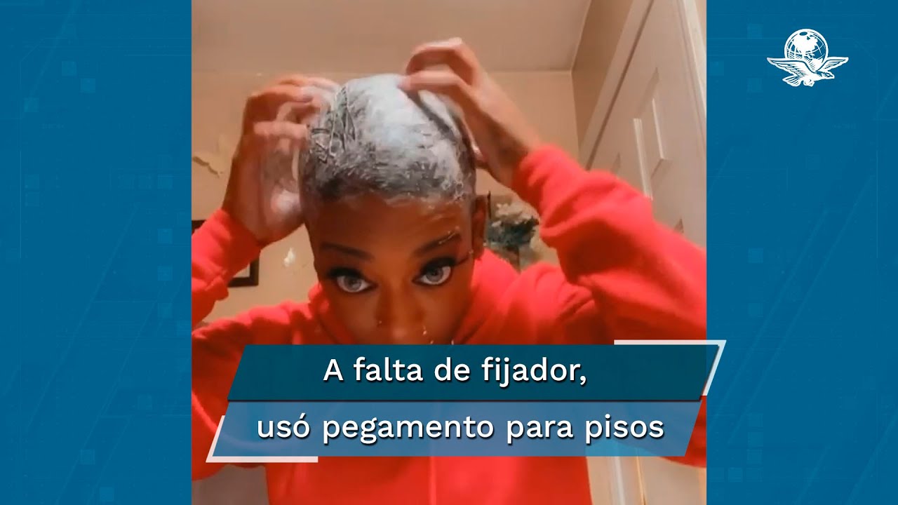 TikToker usa pegamento industrial en el cabello y termina en el hospital