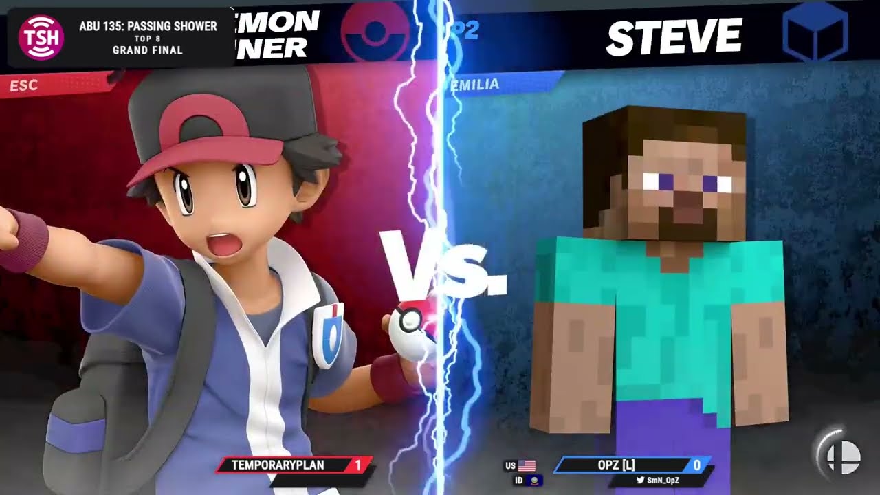 TemporaryPlan (Pokémon Trainer) vs. OpZ (Steve) - Grand Finals - ABU 135: Passing Shower