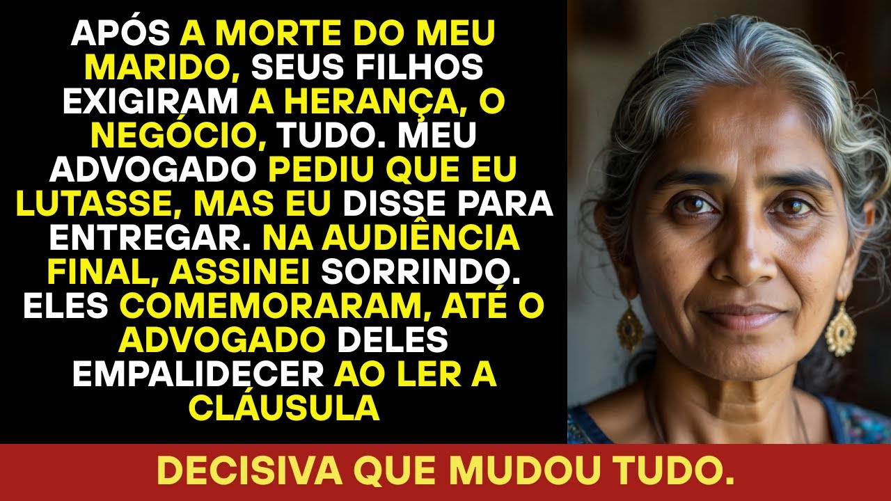 Deixou tudo aos herdeiros gananciosos; ao ler a frase final, o advogado ficou gelado.