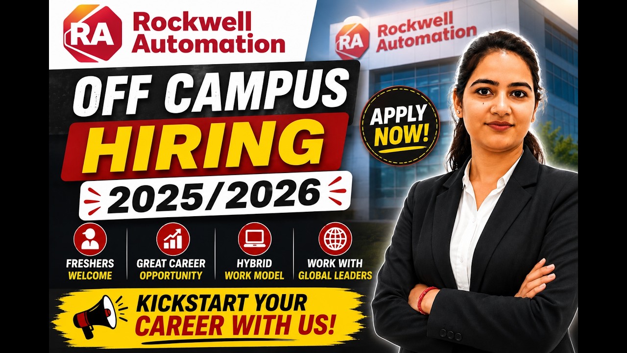 🔥 Rockwell Automation Off Campus Drive 2026 | Graduate Engineer Trainee | Apply Before Deadline